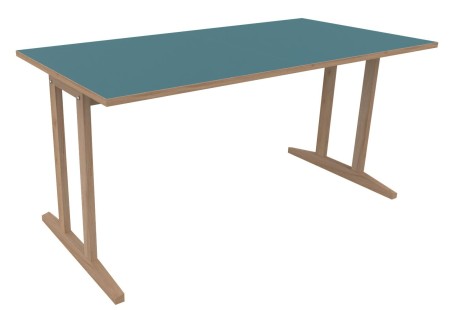 Table Soline piètement à dégagement latéral - 160x80 cm